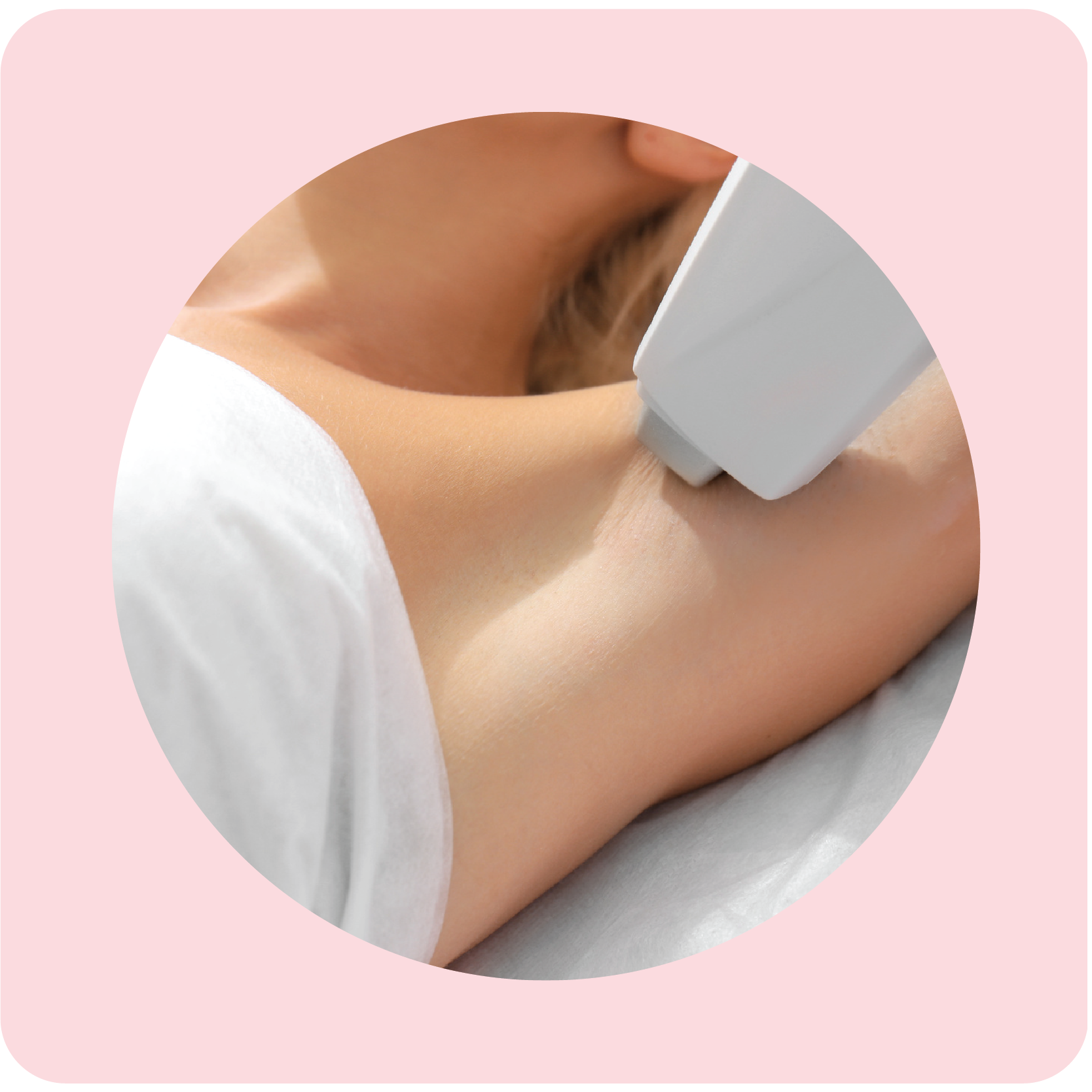 Woman receiving laser hair removal treatment for smooth skin | Crawford Cosmetics