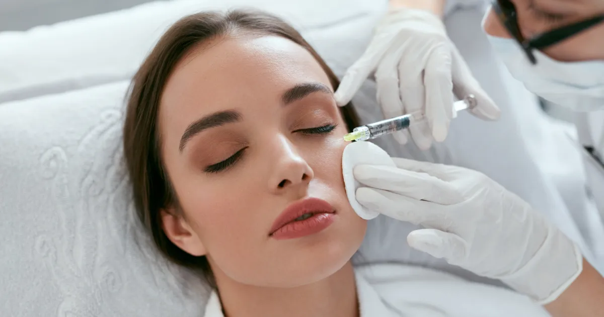A women receiving PRP under eye treatment in Port Huron, MI and Royal Oak, MI